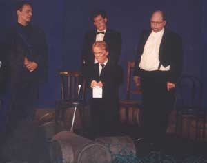 Ingólfur Birgisson Árni Salomónsson, Jón Stefánsson og Kristinn Guðmundsson í Á rúmsjó